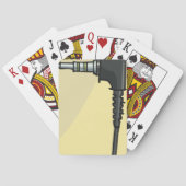 TRRS Audio Jack Connector Tech Gadget Illustratie Pokerkaarten (Achterkant)