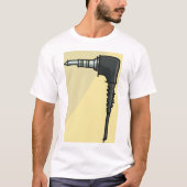 TRRS Audio Jack Connector Tech Gadget Illustratie T-shirt (Voorkant)