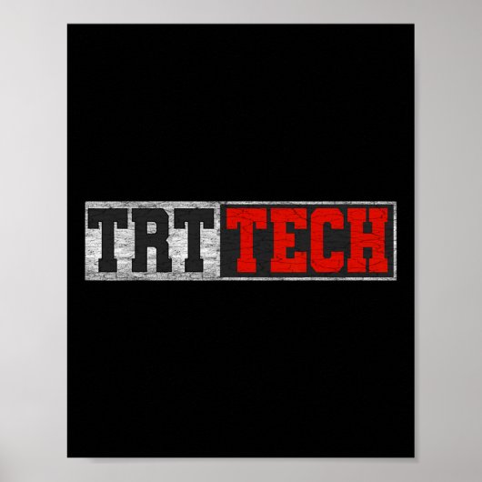 Trt Tech Funny Fitness Workout Cool Gym Poster (Voorkant)