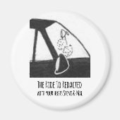 TRTR fuzzy dice button Magneet (Voorkant)