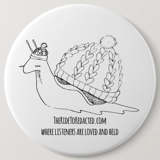TRTR Sheldon the Cozy Snail button (Voorkant)