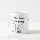 Tru periodieke lijstnaam mok (Voorkant links)