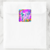 TRUBELIEVE SWEETHEART FAERIES Square sticker (Tas)