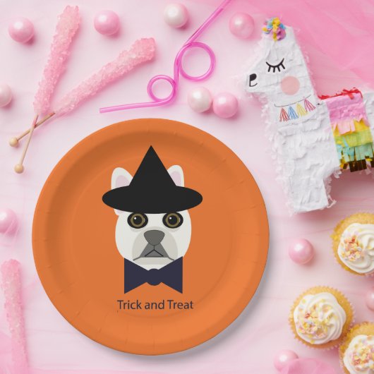 TRUC EN TRAKTEER FRENCHIE PAPIEREN BORDJE (Feest)