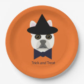 TRUC EN TRAKTEER FRENCHIE PAPIEREN BORDJE (Voorkant)