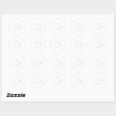 Truc of behandeling PT fysiotherapeut H Ronde Sticker (Vel)