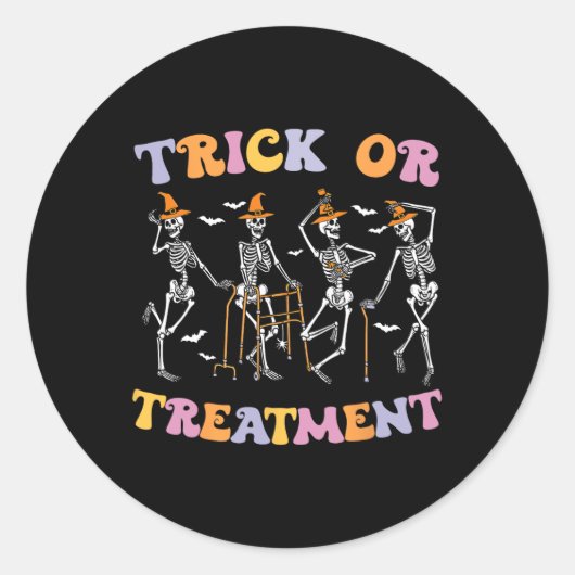 Truc of behandeling PT fysiotherapeut H Ronde Sticker (Voorkant)