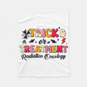 Truc of behandeling Straling Oncologie Halloween Fleece Deken (Voorkant)