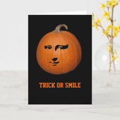 Truc of Glimlach Kaart (Gele Bloem)