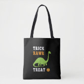 Truc Rawr Behandel Lieve Halloween Brontosaurus Di Tote Bag (Voorkant)
