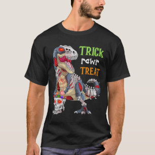 Truc Rawr Behandelen Zombie Dinosaur Halloween T-shirt