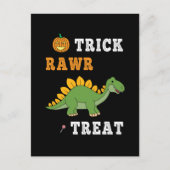 Truc Rawr Behandeling Cute Halloween Stegosaurus D Briefkaart (Voorkant)