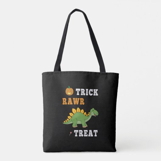 Truc Rawr Behandeling Cute Halloween Stegosaurus D Tote Bag (Achterkant)