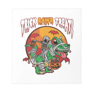 Truc Rawr Behandeling Griezelige Halloween Dinosau Notitieblok