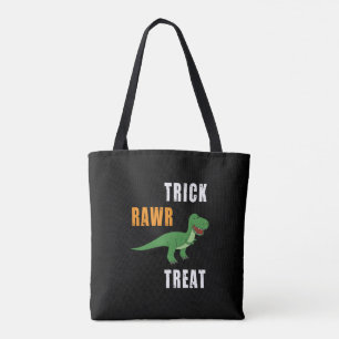 Truc Rawr Behandeling Schattige Halloween Tyrannos Tote Bag
