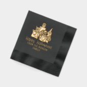 Truc voor Behandelaars Silhouette Happy Halloween Folie Servetten (Links)