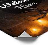 Truc voor Behandelaars Welkom Hier Spooky Hallowee Poster (Hoek)