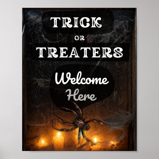 Truc voor Behandelaars Welkom Hier Spooky Hallowee Poster (Voorkant)