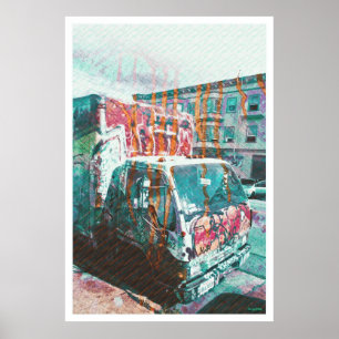 Truck-A-Licious Bang (graffiti Love) Poster