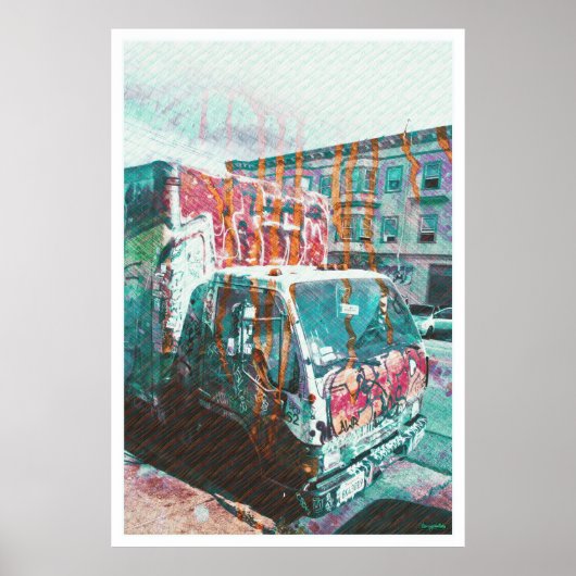 Truck-A-Licious Bang (graffiti Love) Poster (Voorkant)