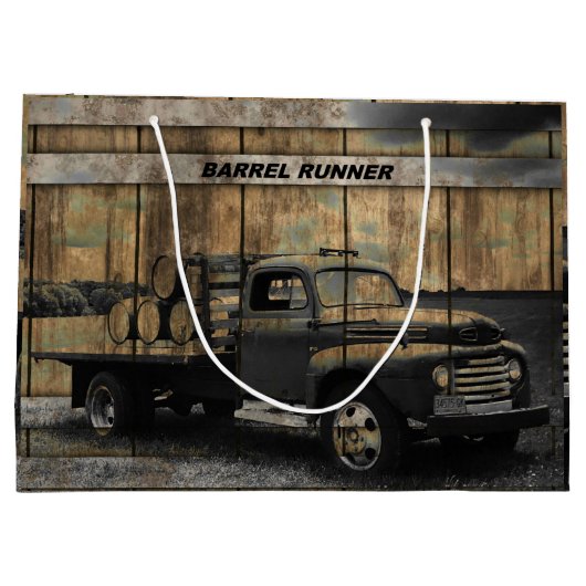  Truck Antiek Truck Old Truck Groot Cadeauzakje (Achterkant)