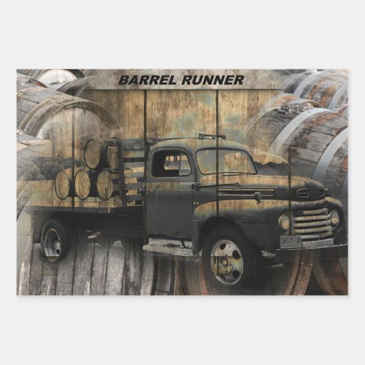  Truck Antiek Truck Old Truck Inpakpapier Vel (Voorkant 3)