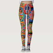 Truck Art Embedded met Flowers en Birds Leggings (Voorkant)