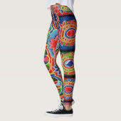 Truck Art Embedded met Flowers en Birds Leggings (Links)