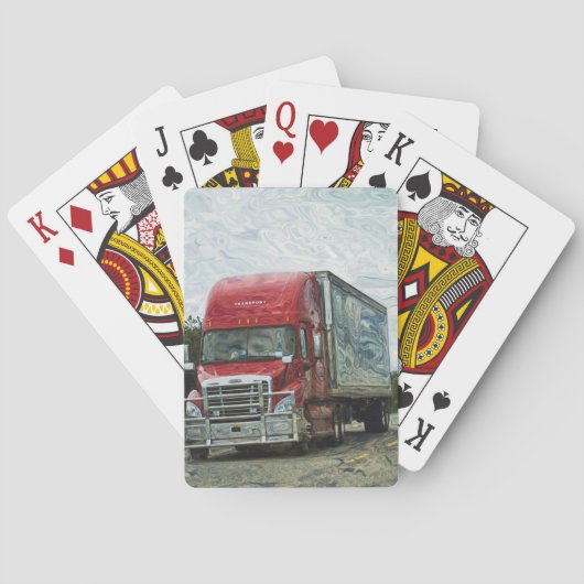 Truck Big Rig Truck-Driver's Card Deck Pokerkaarten (Achterkant)