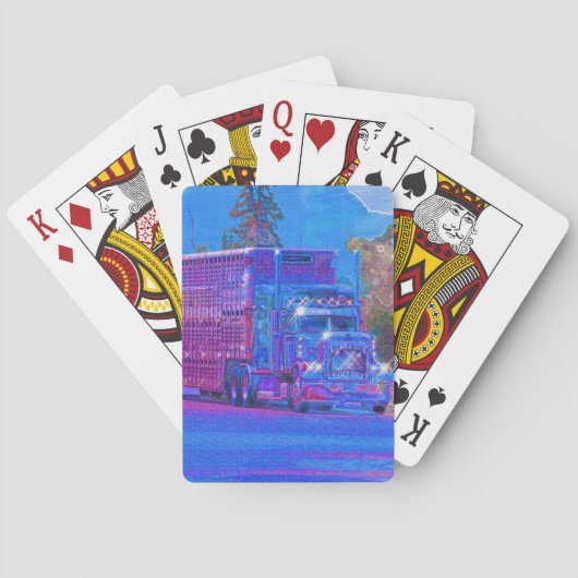 Truck Big Rig Truck-Driver's Card Deck Pokerkaarten (Achterkant)