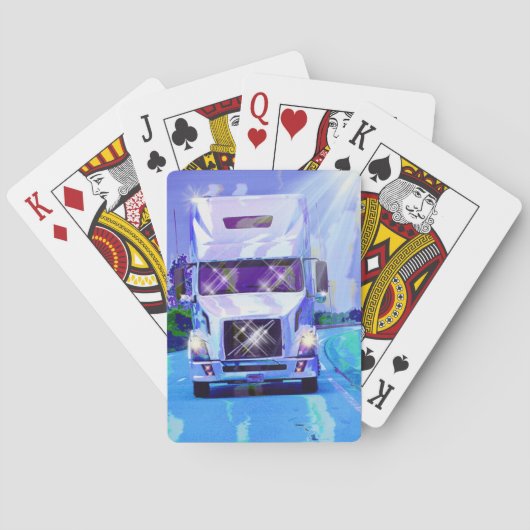 Truck Big Rig Truck-Driver's Card Deck Pokerkaarten (Achterkant)