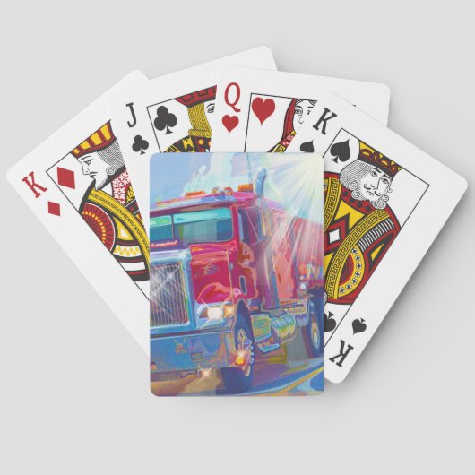 Truck Big Rig Truck-Driver's Card Deck Pokerkaarten (Achterkant)