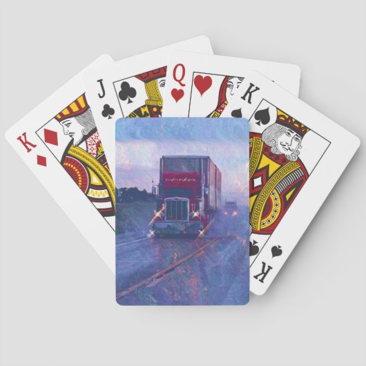Truck Big Rig Truck-Driver's Card Deck Pokerkaarten (Achterkant)