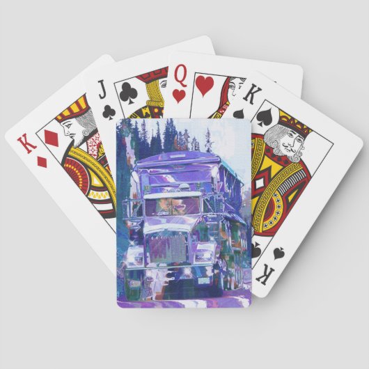 Truck Big Rig Truck-Driver's Card Deck Pokerkaarten (Achterkant)