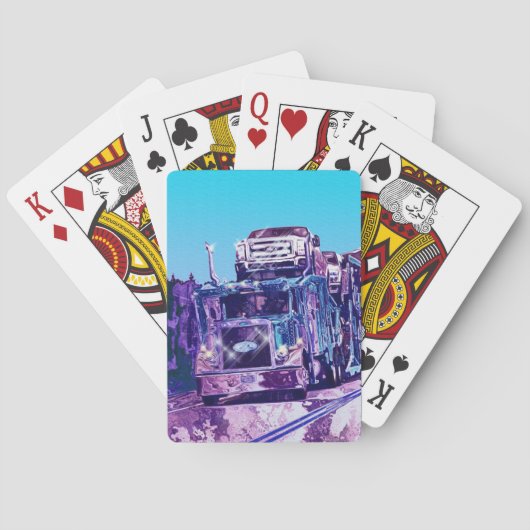 Truck Big Rig Truck-Driver's Card Deck Pokerkaarten (Achterkant)