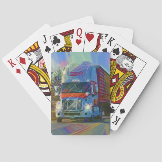 Truck Big Rig Truck-Driver's Card Deck Speelkaarten (Achterkant)