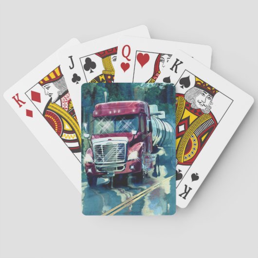 Truck Big Rig Truck-Driver's Card Deck Speelkaarten (Achterkant)