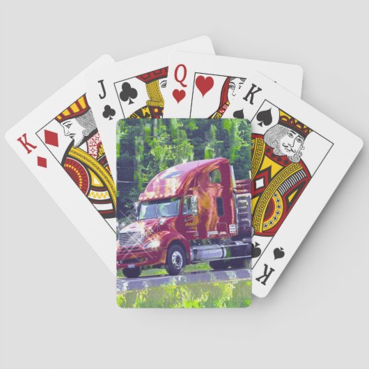 Truck Big Rig Truck-Driver's Card Deck Speelkaarten (Achterkant)