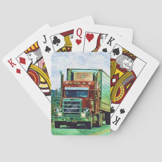 Truck Big Rig Truck-Driver's Card Deck Speelkaarten (Achterkant)