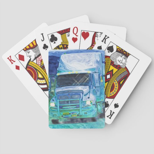 Truck Big Rig Truck-Driver's Card Deck Speelkaarten (Achterkant)
