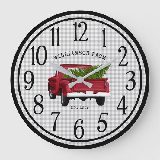 TRUCK BOERDERIJ RUSTIC CUSTOM CLOCK GROTE KLOK (Voorkant)