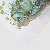 Truck Boerderij St Patricks Day Shamrock Tissuepapier (Detail)