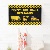 Truck Bouw Verjaardagsfeest Banner (Insitu)