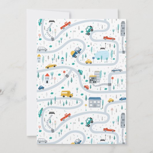 Truck Boy Tweede Verjaardagsfeestje Dump Alles Kaart (Achterkant)