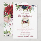  Truck Burgundy Wedding Save The Date (Voorkant / Achterkant)