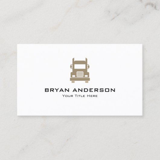 Truck Business Card Visitekaartje (Voorkant)
