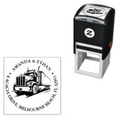 Truck Business Thema Zelfinktende Stempel (In situ)