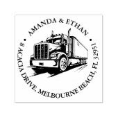 Truck Business Thema Zelfinktende Stempel (Design)