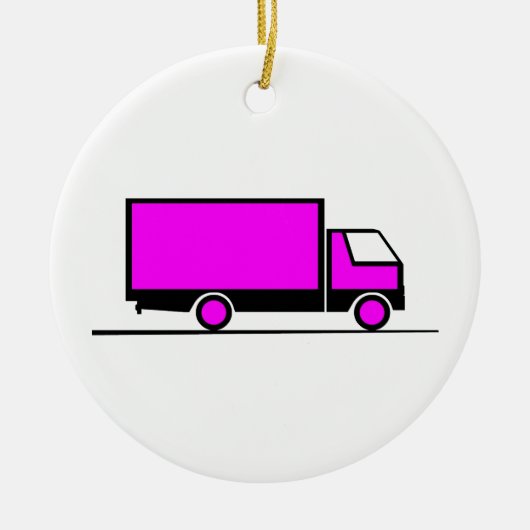 Truck - Camion (06) Keramisch Ornament (Voorkant)