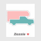 Truck Camper - Leuke kleuren Sticker (Vel)